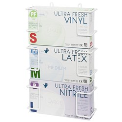 ULTRA FRESH Three tier glove dispenser rack